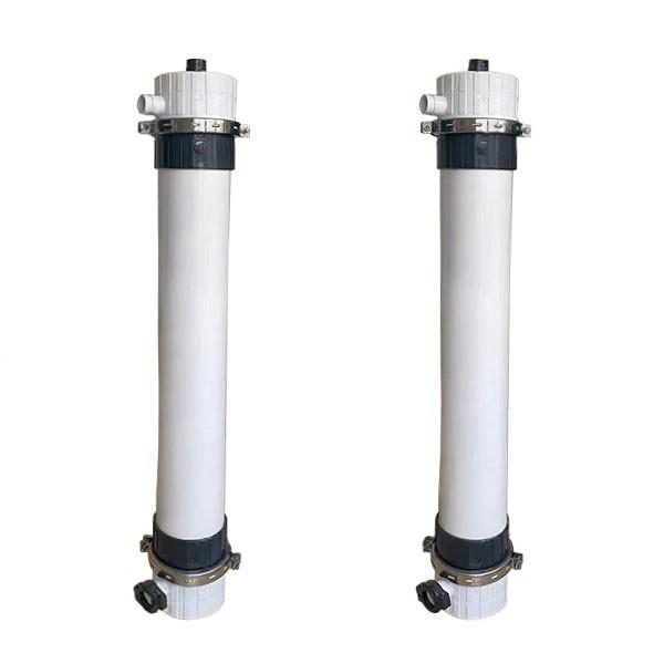 Externally pressurized hollow fiber ultrafiltration membrane module